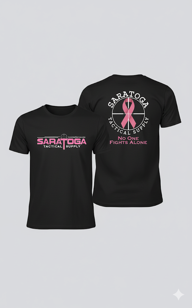 Saratoga Tactical Supply Pink Ribbon T-Shirt