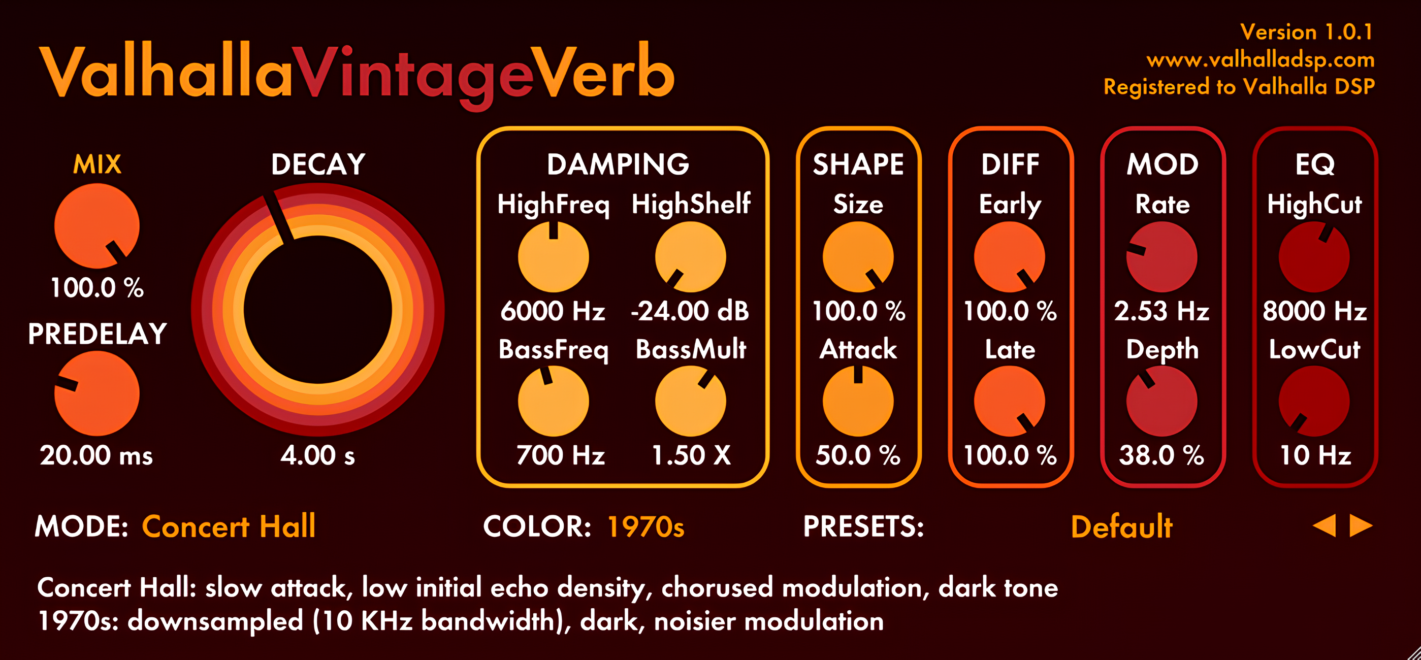VALHALLA VINTAGEVERB