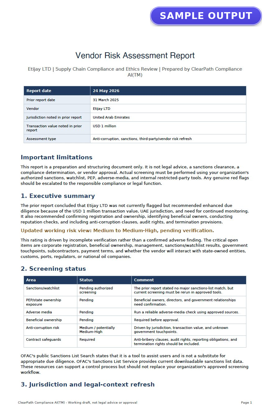 ClearPath Compliance AI™ 