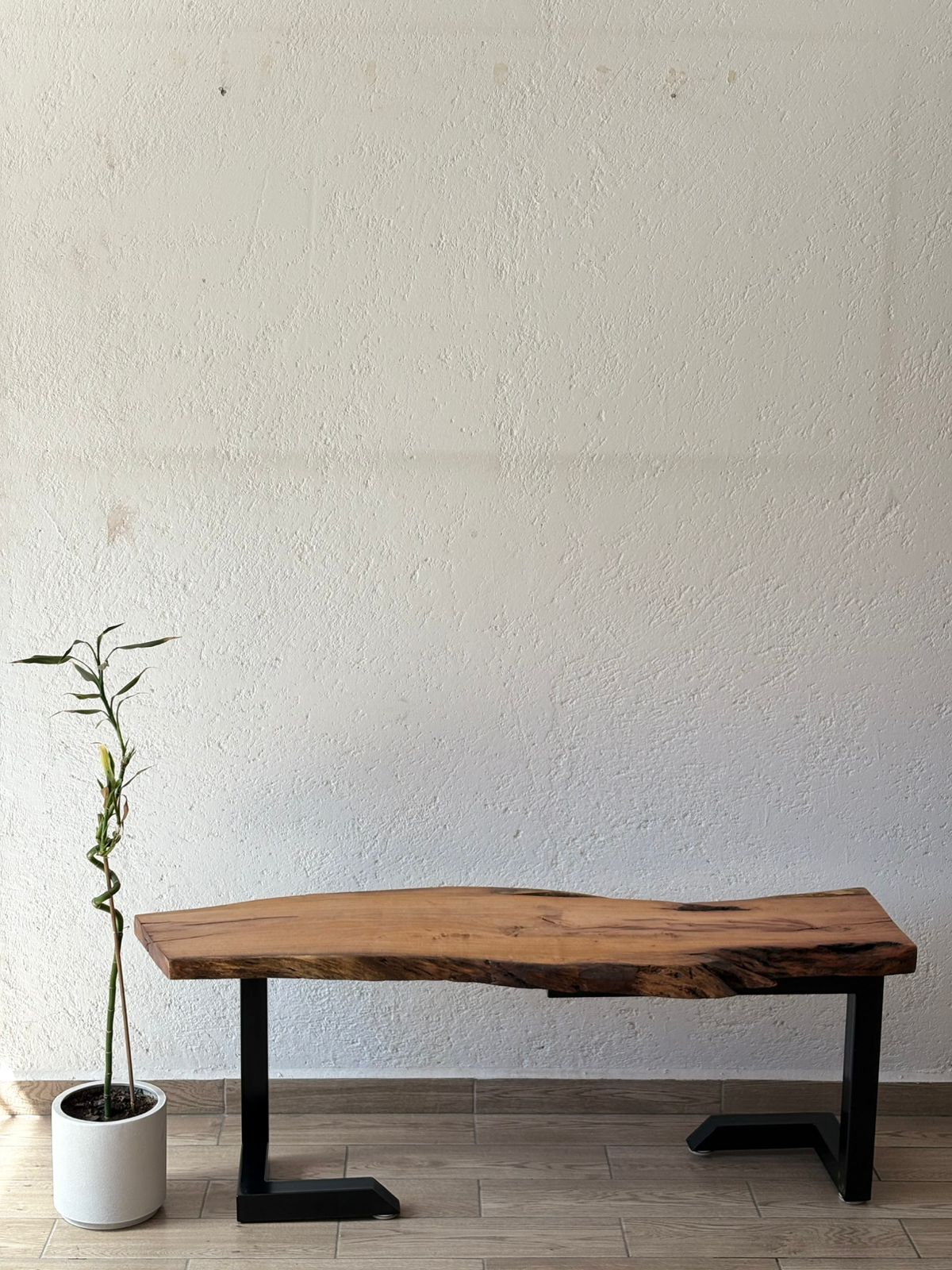Mesa Mezquite Rectangular Base Hierro S