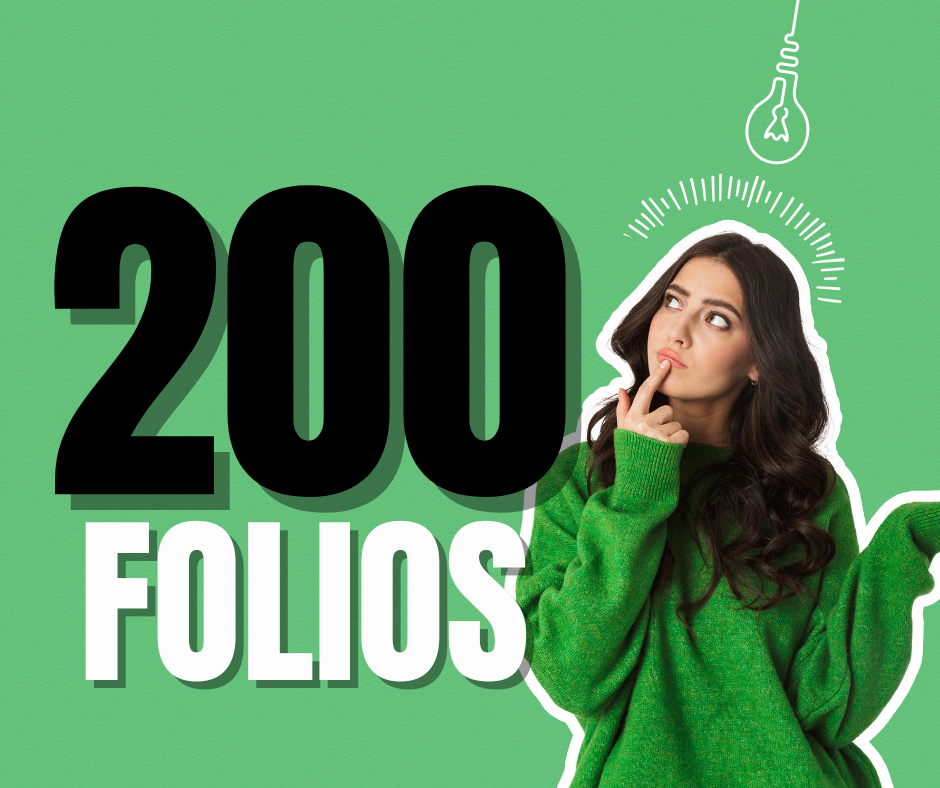 200 folios de facturación 