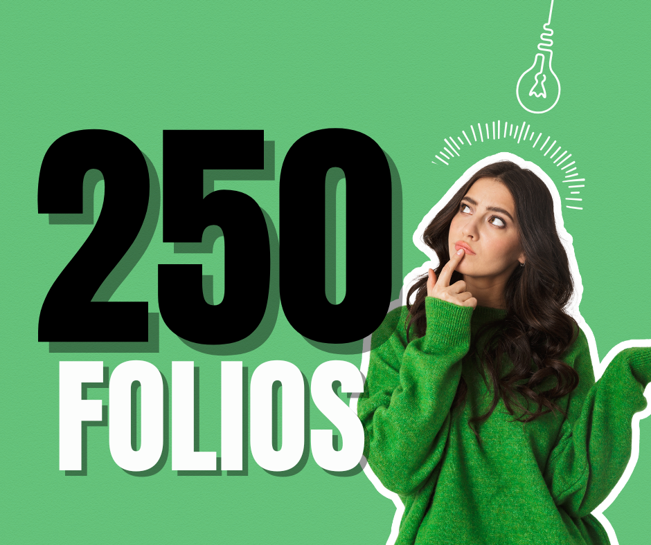 250 folios de facturación 