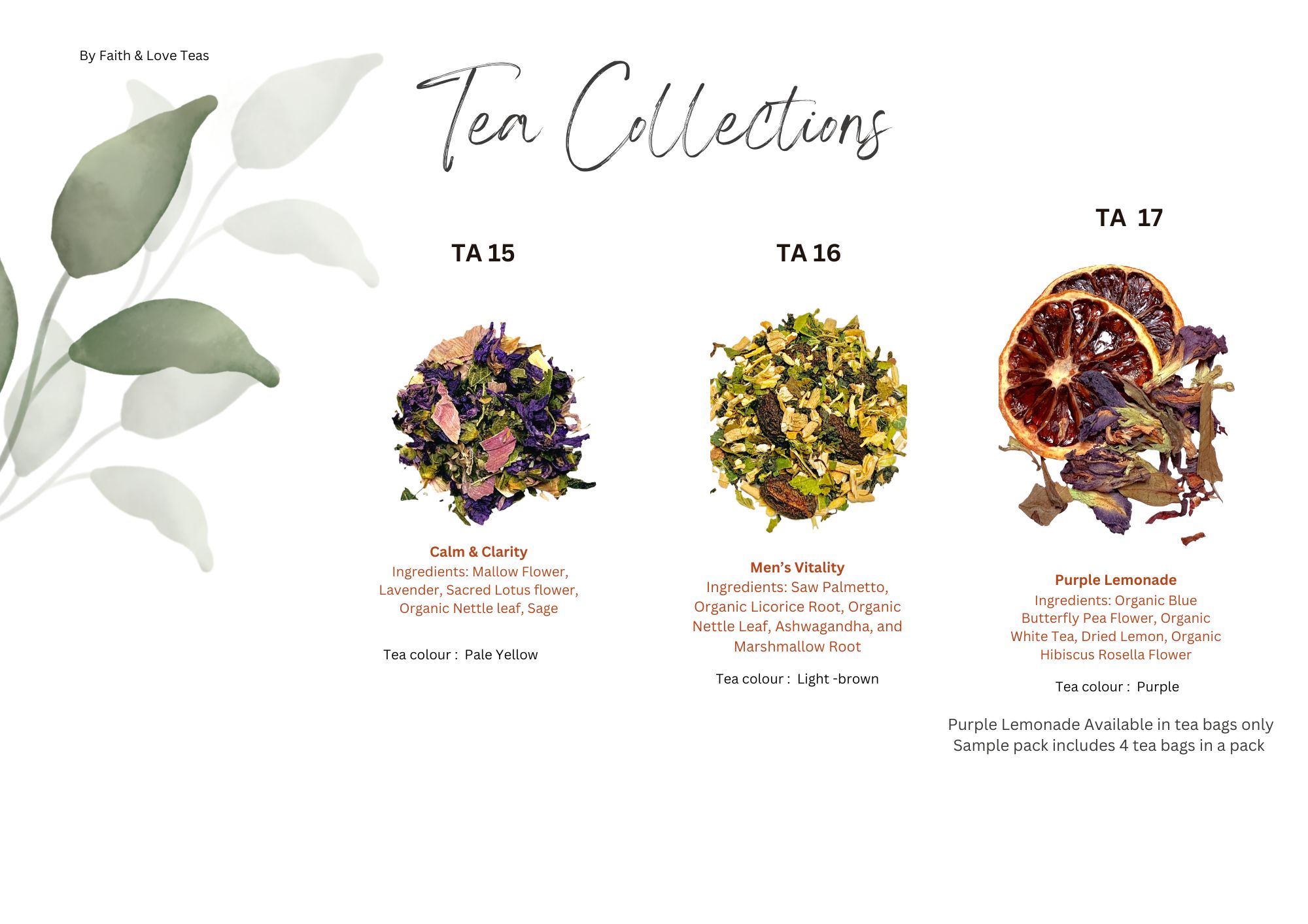Healthy Herbal Tea Sample Value Pack – Mix & Match Your Favorites (2, 4, 6, 8 or 10 Packs) | Add to your gift box