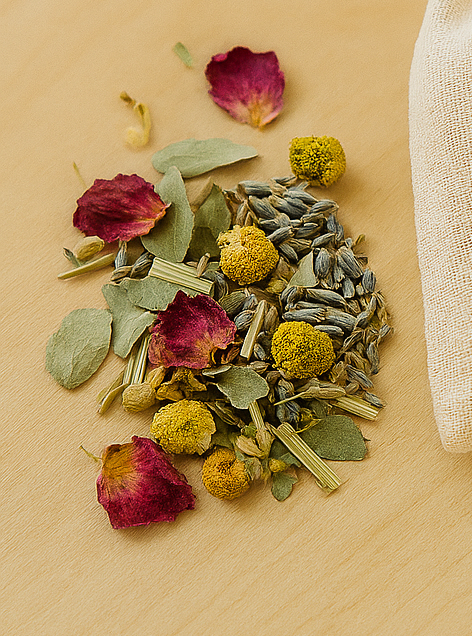 Calm & Sleep Herbal Bath Tea – in Muslin Bags