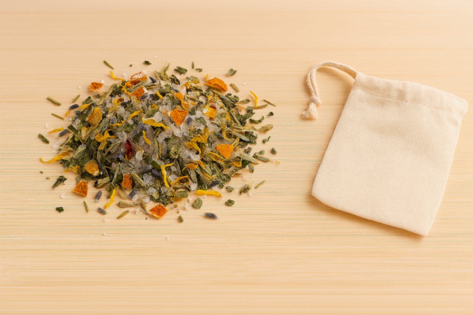 Uplift & Refresh Herbal Bath Tea | Energising Soak – in Muslin Bags