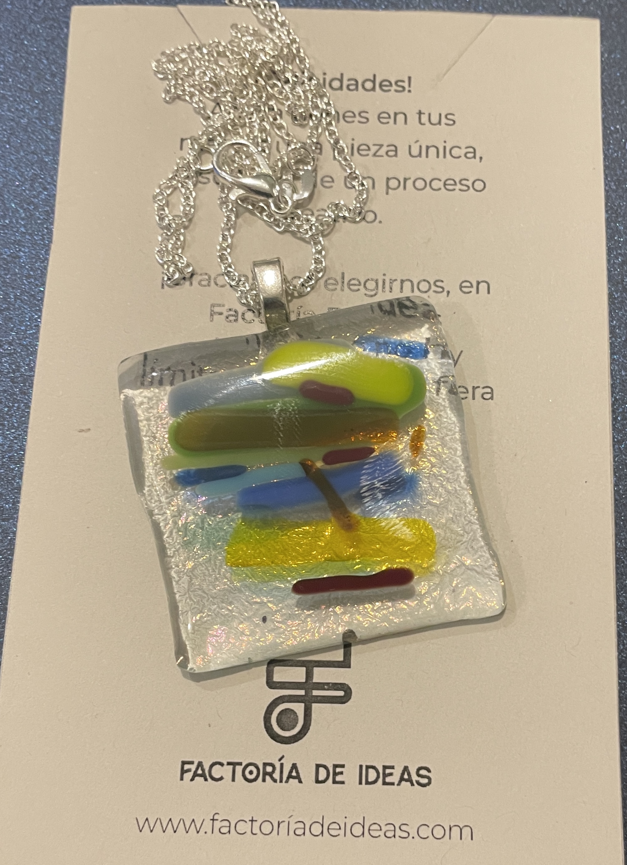 Joyería / Dije de vidrio fusionado