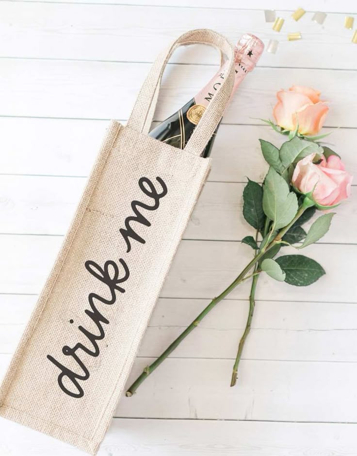 Jute Wine Bag