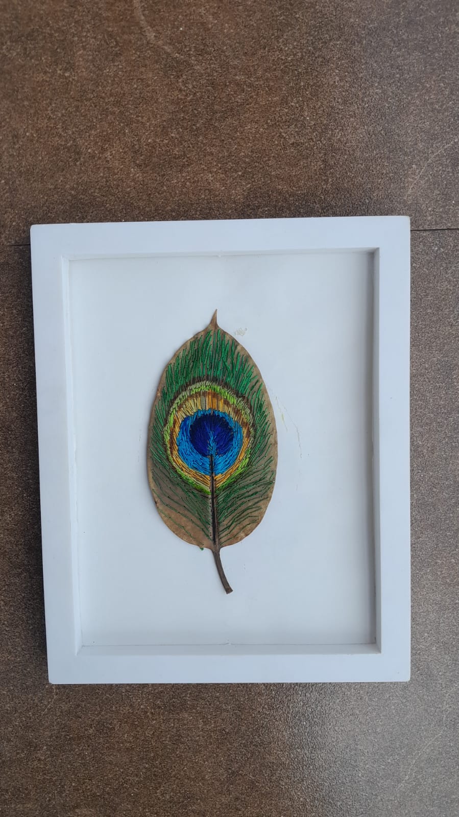  Hand Embroidery On Leaf