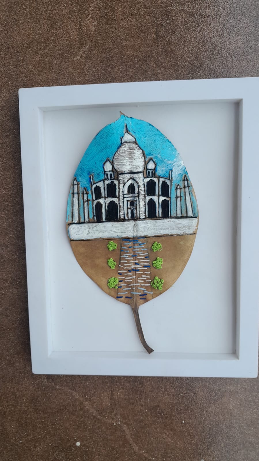 Hand Embroidery On Leaf