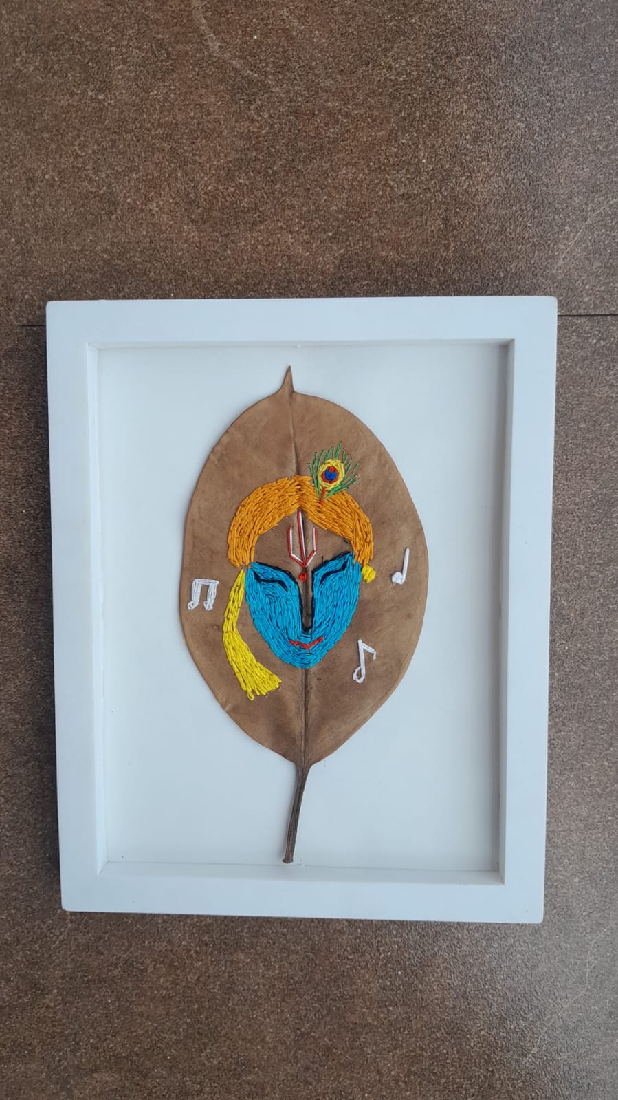  Hand Embroidery On Leaf
