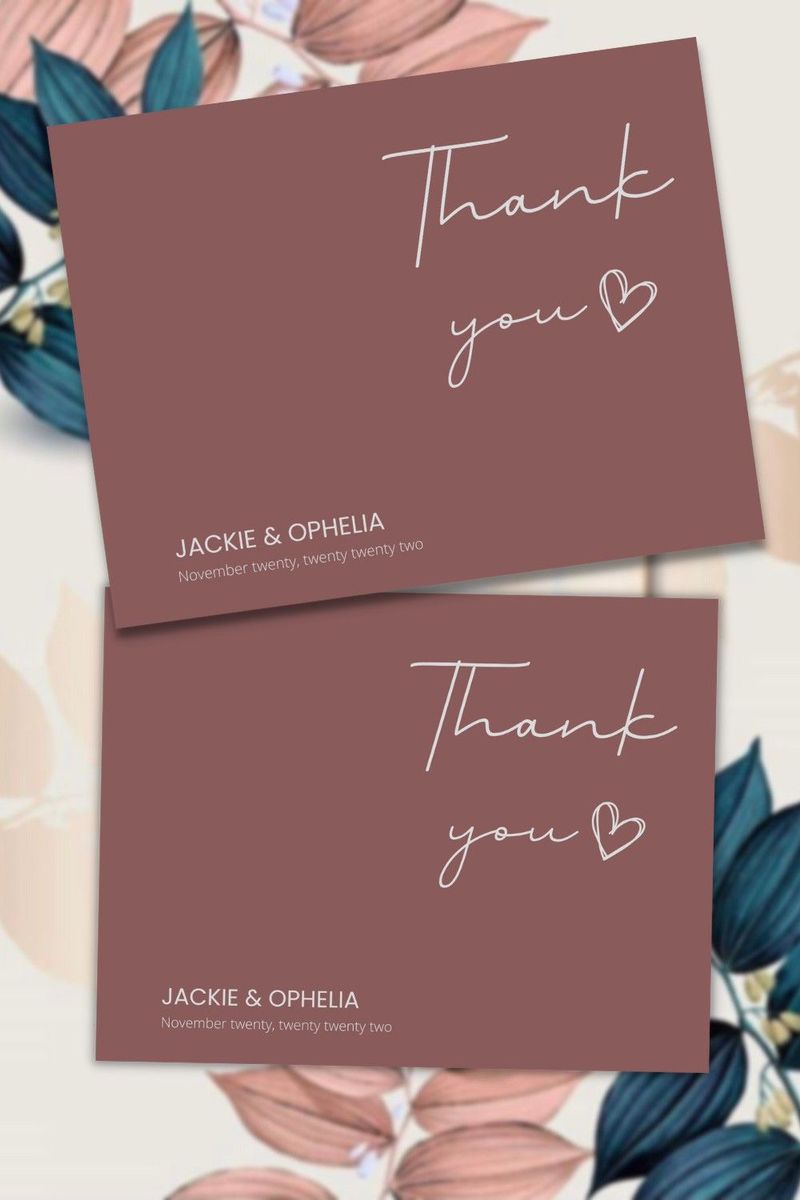  Thank You Cards