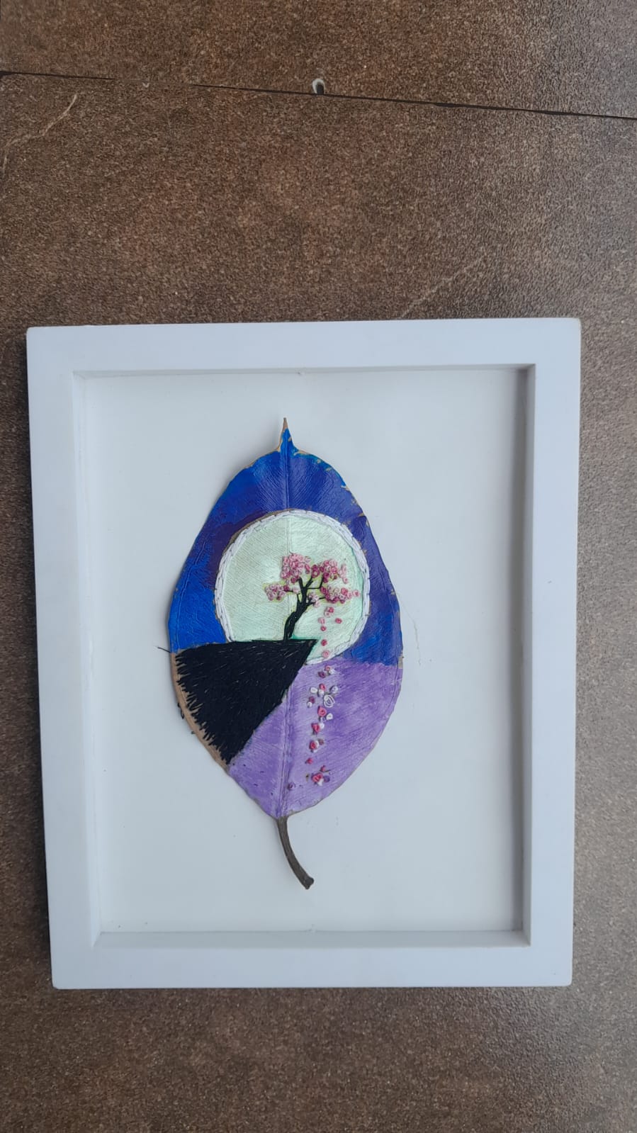  Hand Embroidery On Leaf