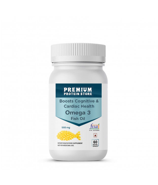 Omega 3 Fish Oil 1000mg Softgels (60 Softgels) – High EPA & DHA for Heart, Joint & Brain Health