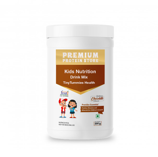 🧒 Premium Protein Store - Kids Nutrition Drink Mix (Chocolate Flavour) | 200g - TinyTummies Health