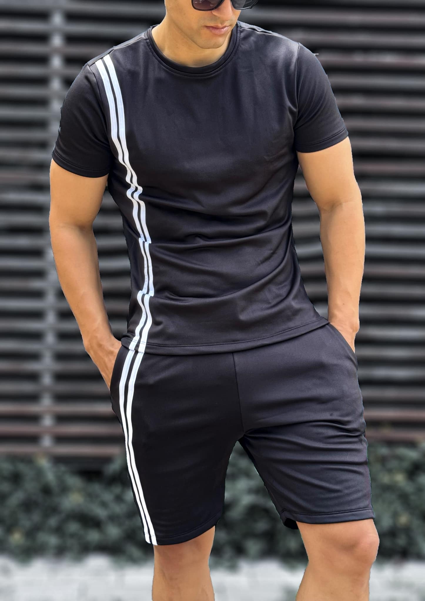 Conjunto Casual  2 Rayas - Slim fit 