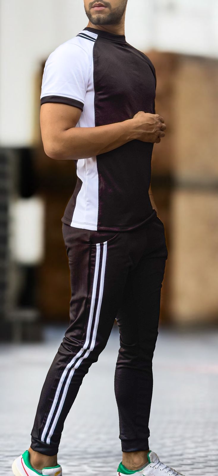 Conjunto deportivo Sudadera 2 rayas + Camiseta 