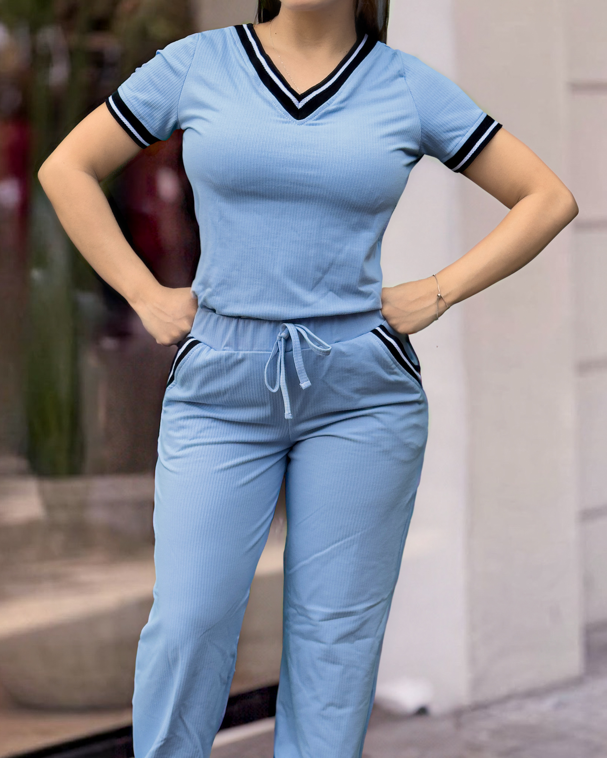 Conjunto Casual Dama con Tejido Negro de alta calidad 