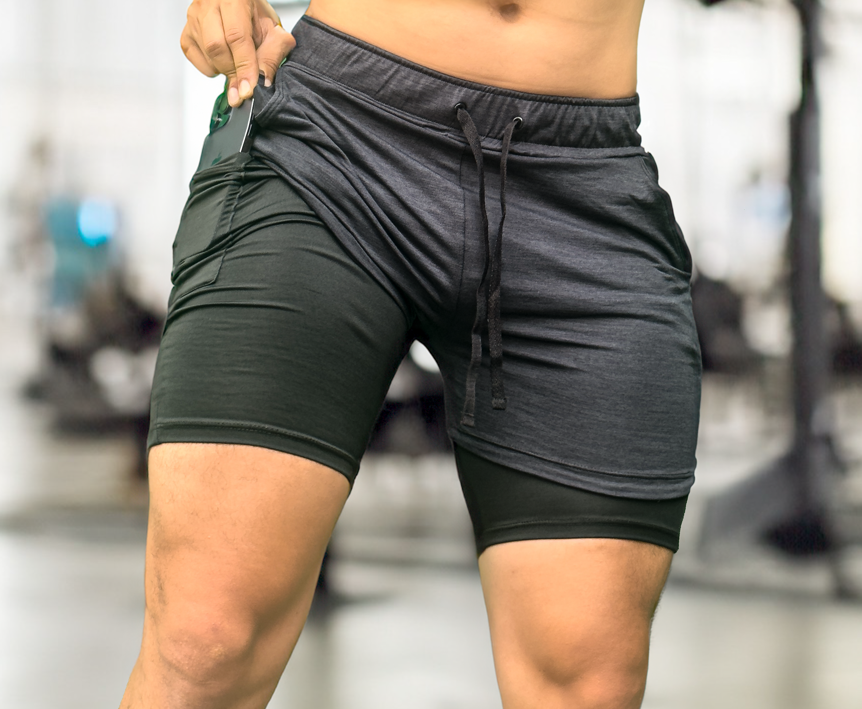 Pantaloneta con licra Deportiva Alta calidad 