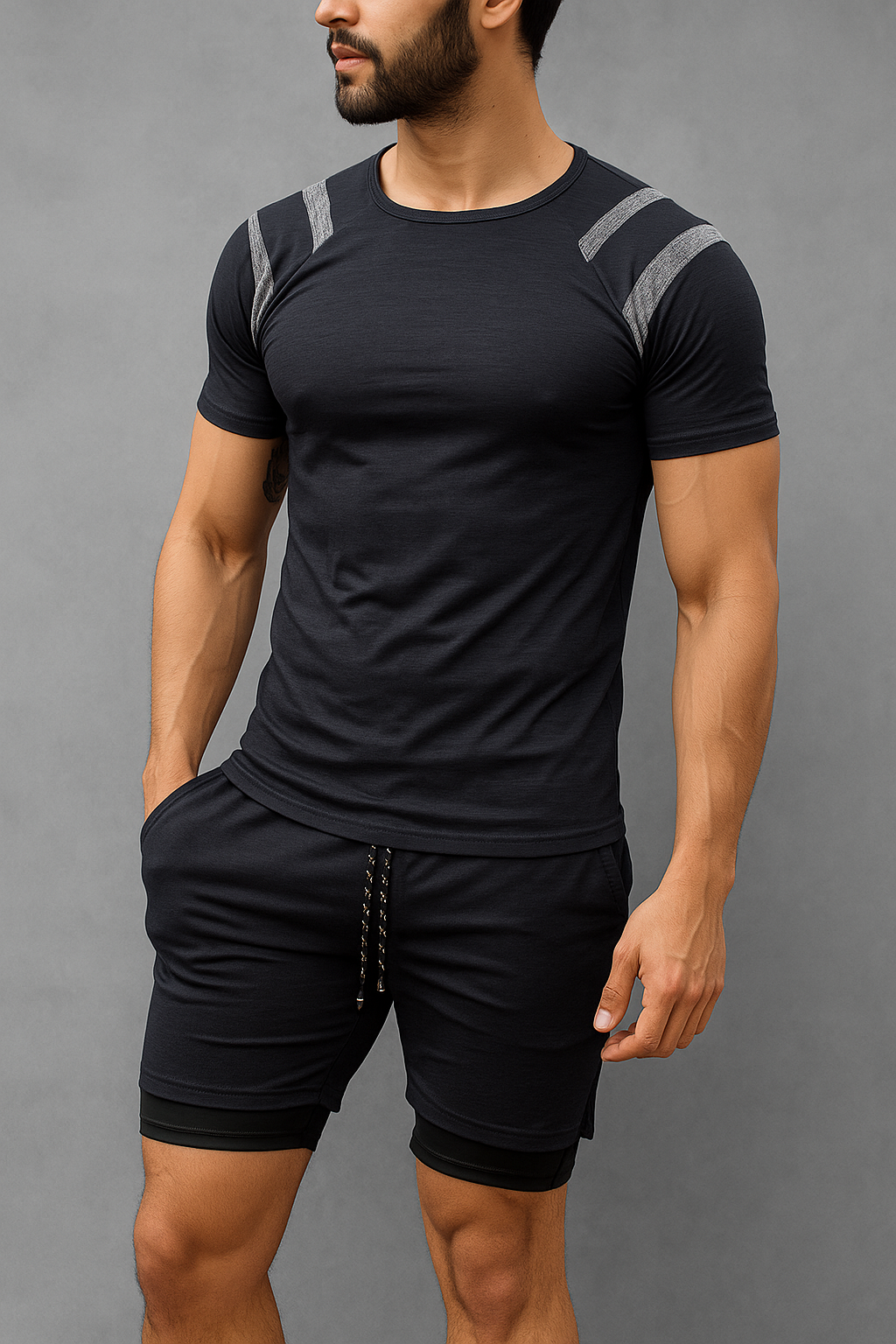 Conjunto deportivo Rangle Camiseta + Pantaloneta con licra Premium