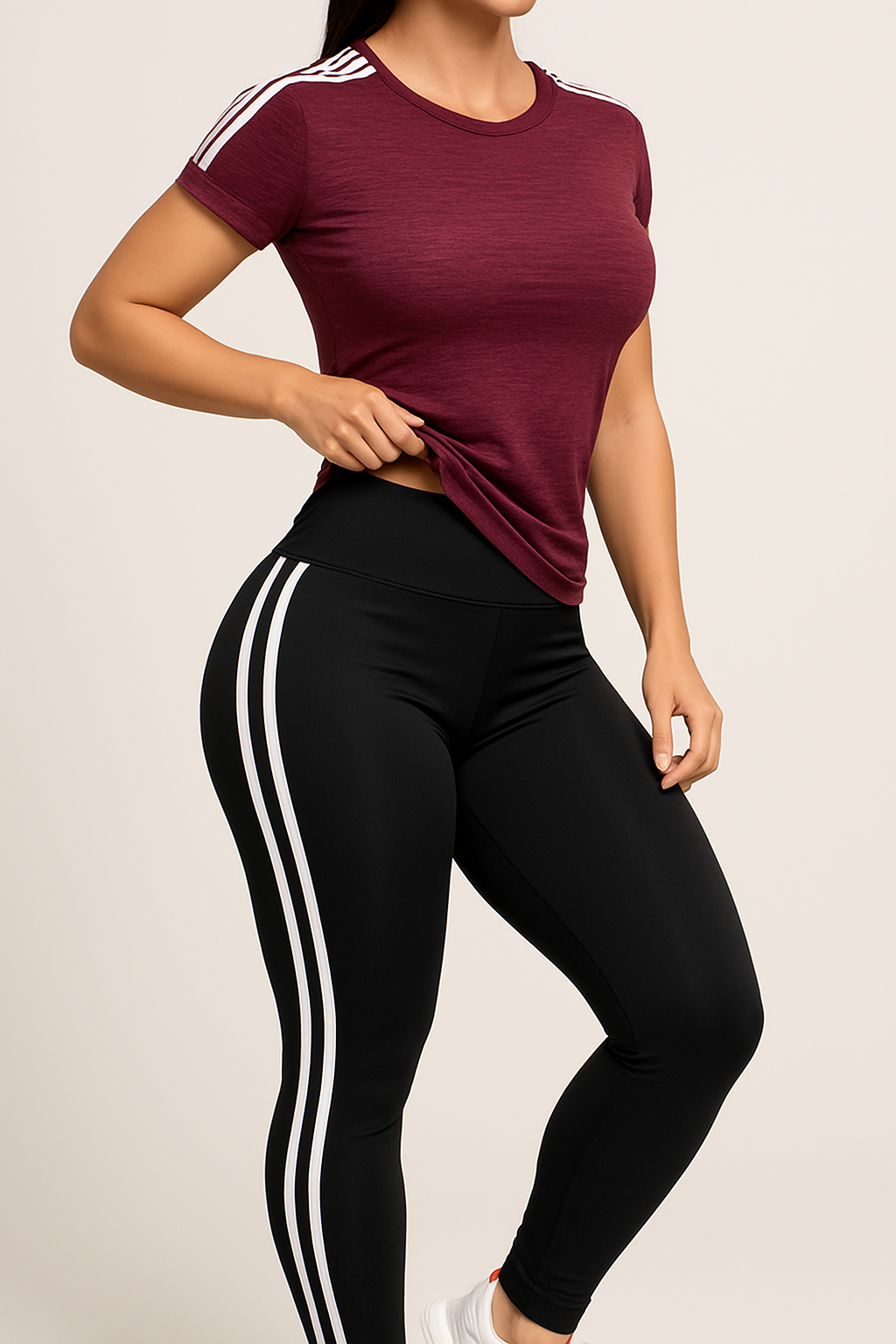 Sudadera Deportiva 2 Rayas Slim fit