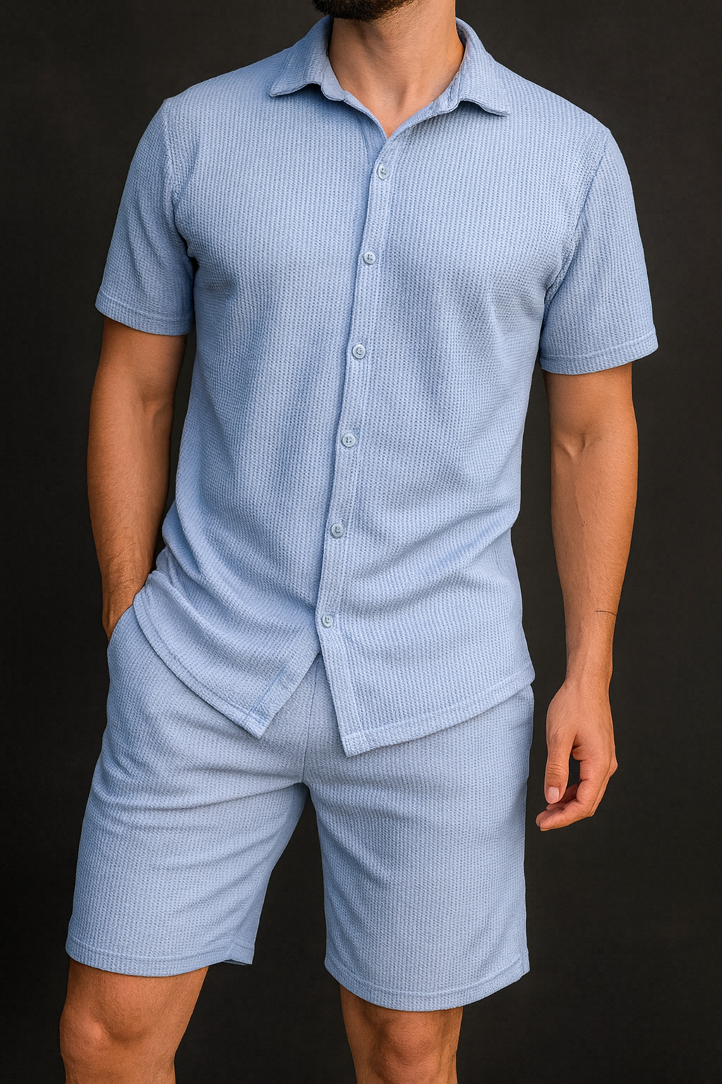 Conjunto Verano Casual Hombre Beige