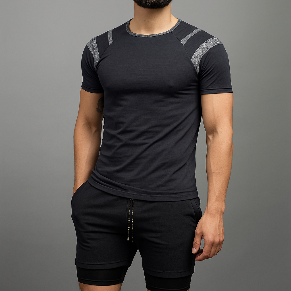 Conjunto deportivo Rangle Camiseta + Pantaloneta con licra Premium