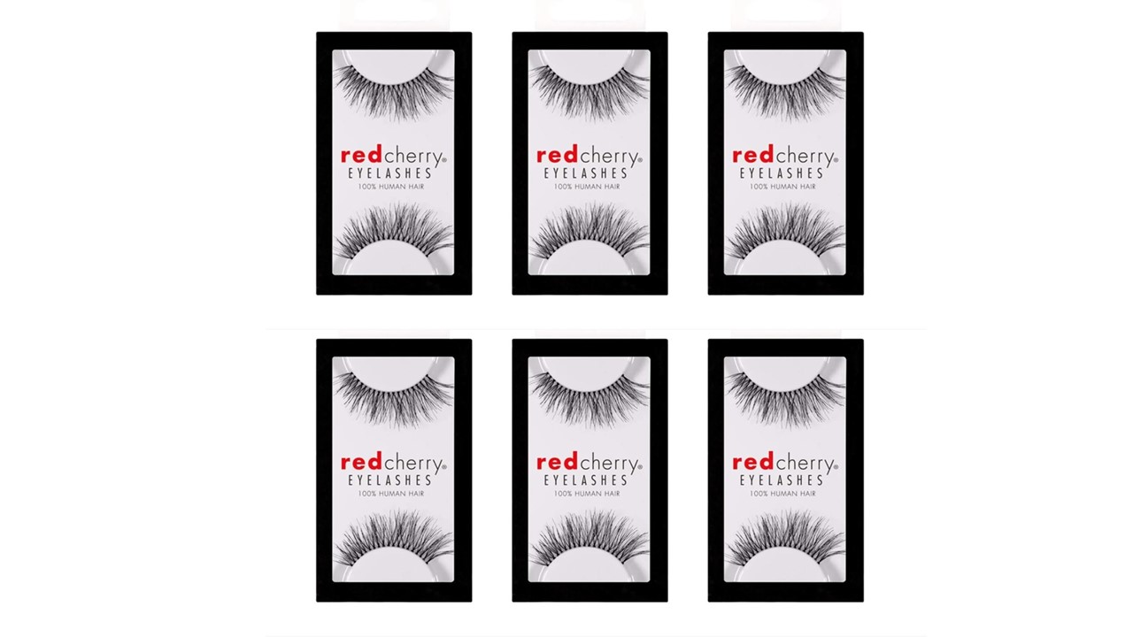 Red Cherry Eyelashes #217 - 6 Paar | 6 Pairs