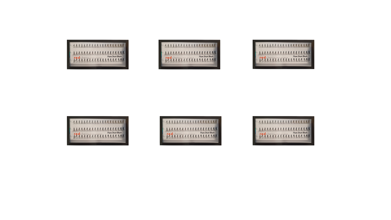Red Cherry Lashes    #Flare Short - 6 Paar | 6 Pairs