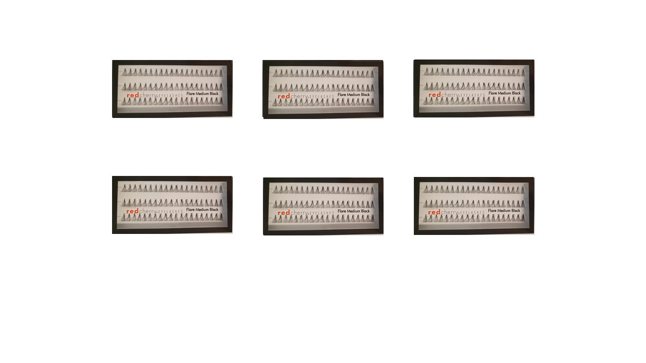 Red Cherry Lashes  #Flare Medium - 6 Paar | 6 Pairs