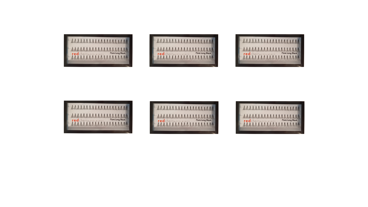 Red Cherry Lashes #Flare Long - 6 Paar | 6 Pairs