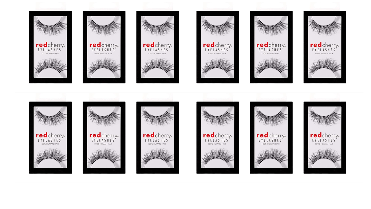 Red Cherry Eyelashes #217 - 12 Paar | 12 Pairs