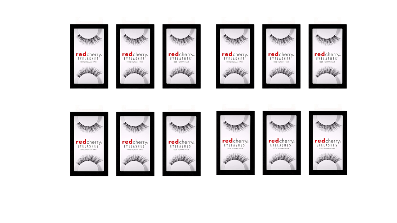 Red Cherry Lashes  #Nude Onyx - 12 Paar | 12 Pairs
