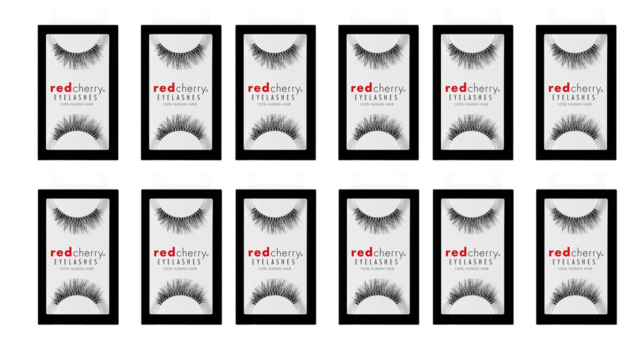 Red Cherry Lashes #213 - 12 Paar | 12 Pairs