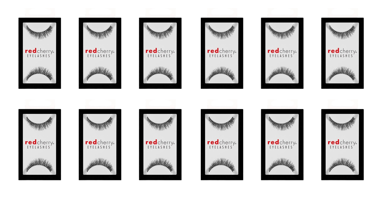 Red Cherry Eyelashes #747 XS - 12 Paar | 12 Pairs