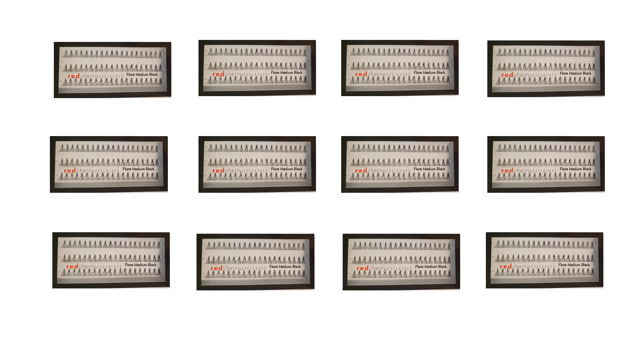 Red Cherry Lashes #Flare Medium - 12 Paar | 12 Pairs