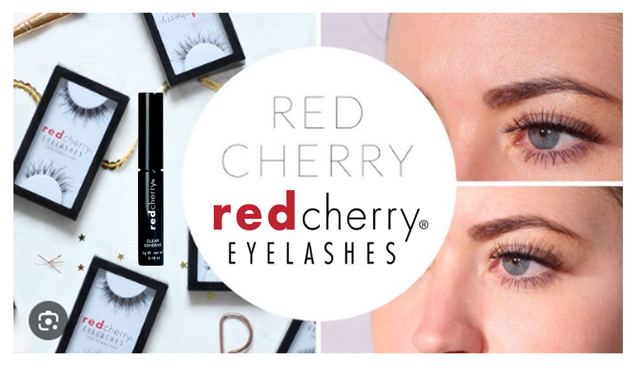 Red Cherry Eyelashes  #Brush Adhesive Clear - 12 St. | 12 Pieces