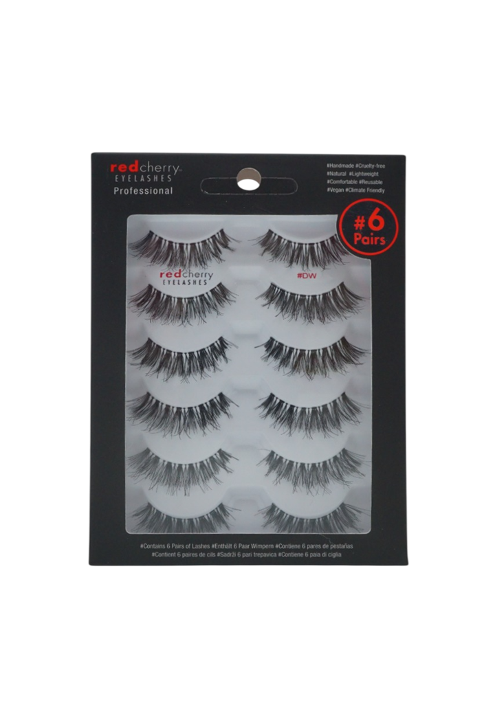 Red Cherry Lashes # DW - Demi Wispies – Multipack 6 Paar | 6 Pairs 