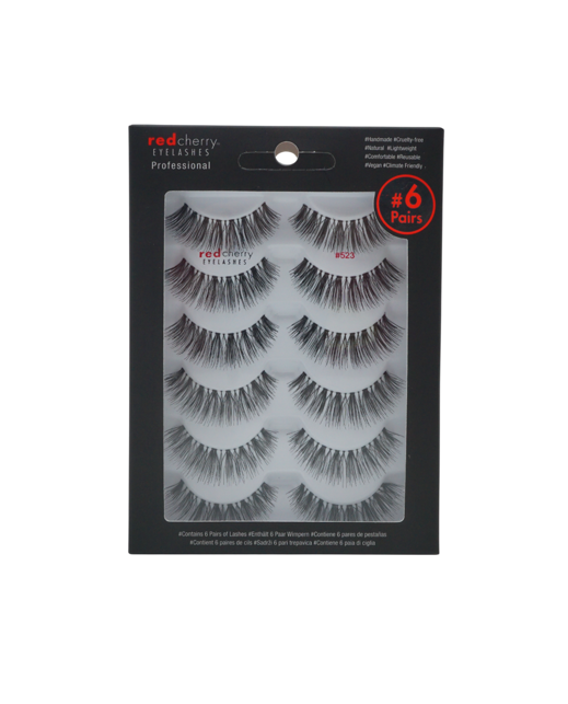 Red Cherry Lashes #523 – Multipack 6 Paar | 6 Pairs 