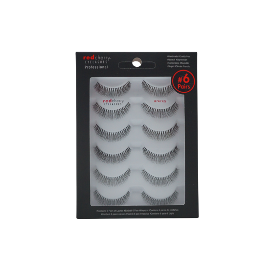 Red Cherry Lashes #747 xs – Multipack 6 Paar | 6 Pairs