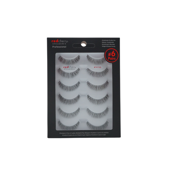 Red Cherry Lashes #747 xs – Multipack 6 Paar | 6 Pairs 