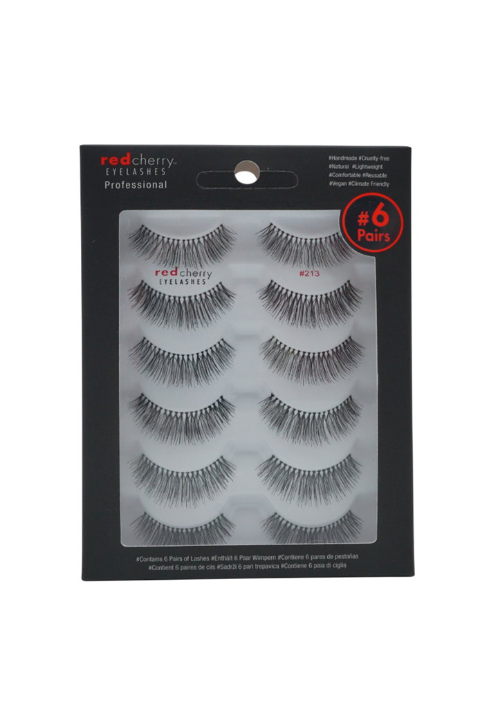 Red Cherry Lashes #213 – Multipack 6 Paar | 6 Pairs 