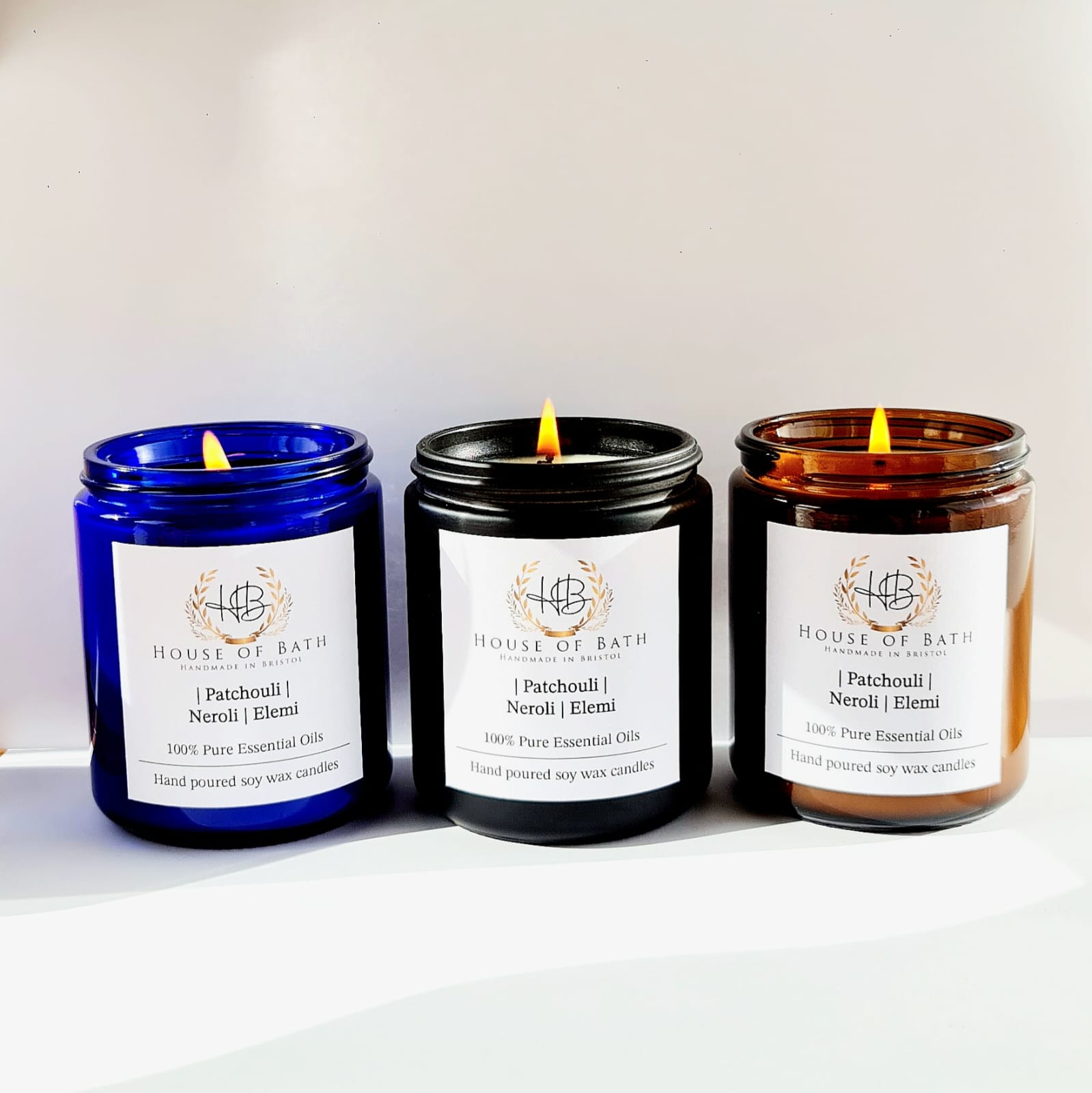 Three Candles Christmas Gift Box
