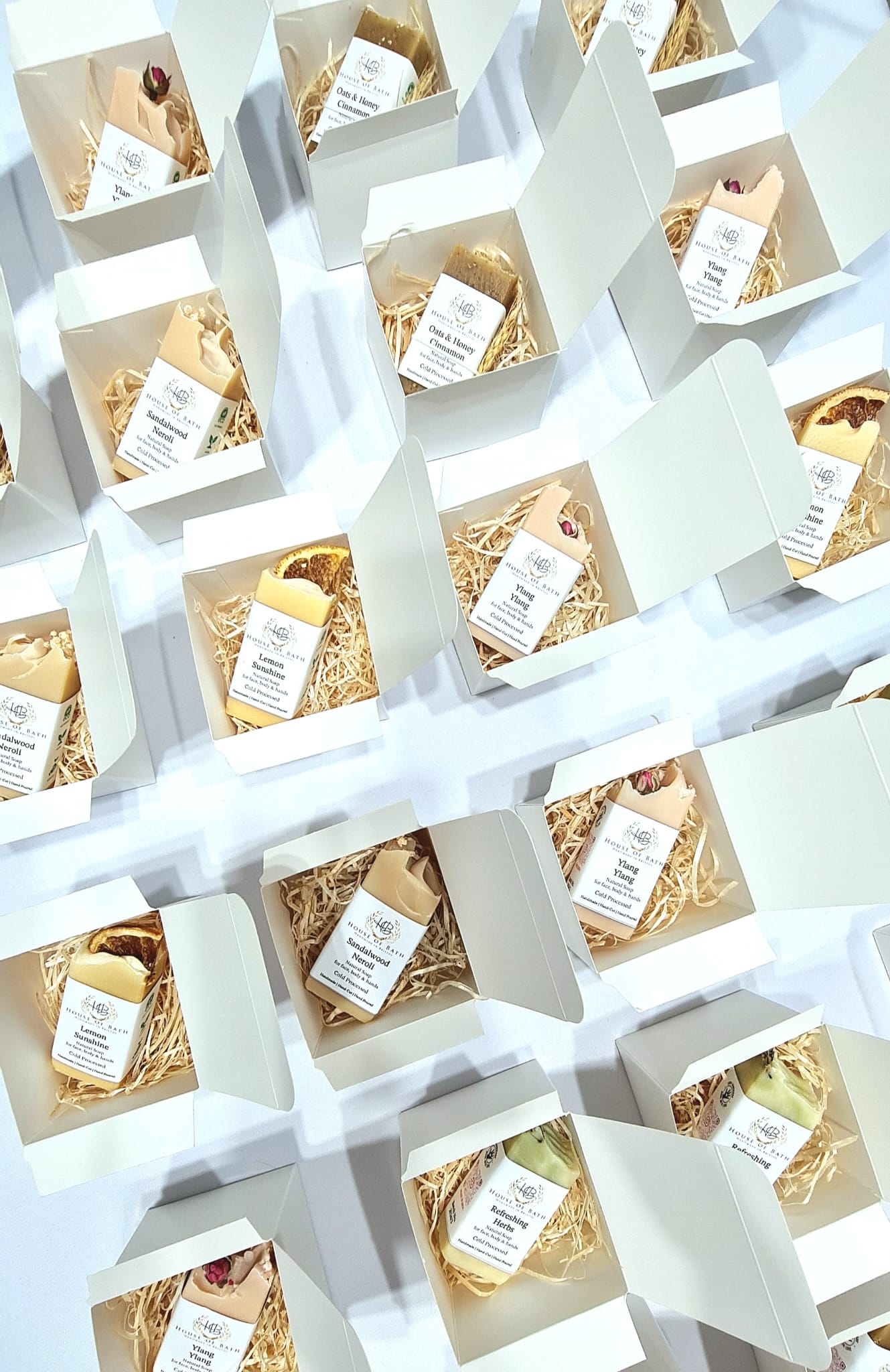 Deluxe Six Mini Soaps Christmas Gift Box