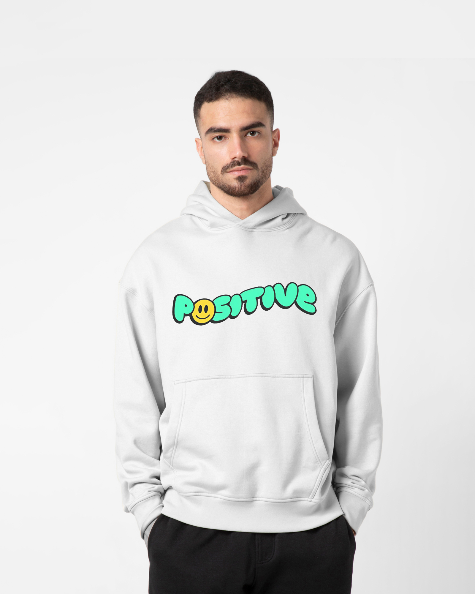 Unisex Positive White Hoodie