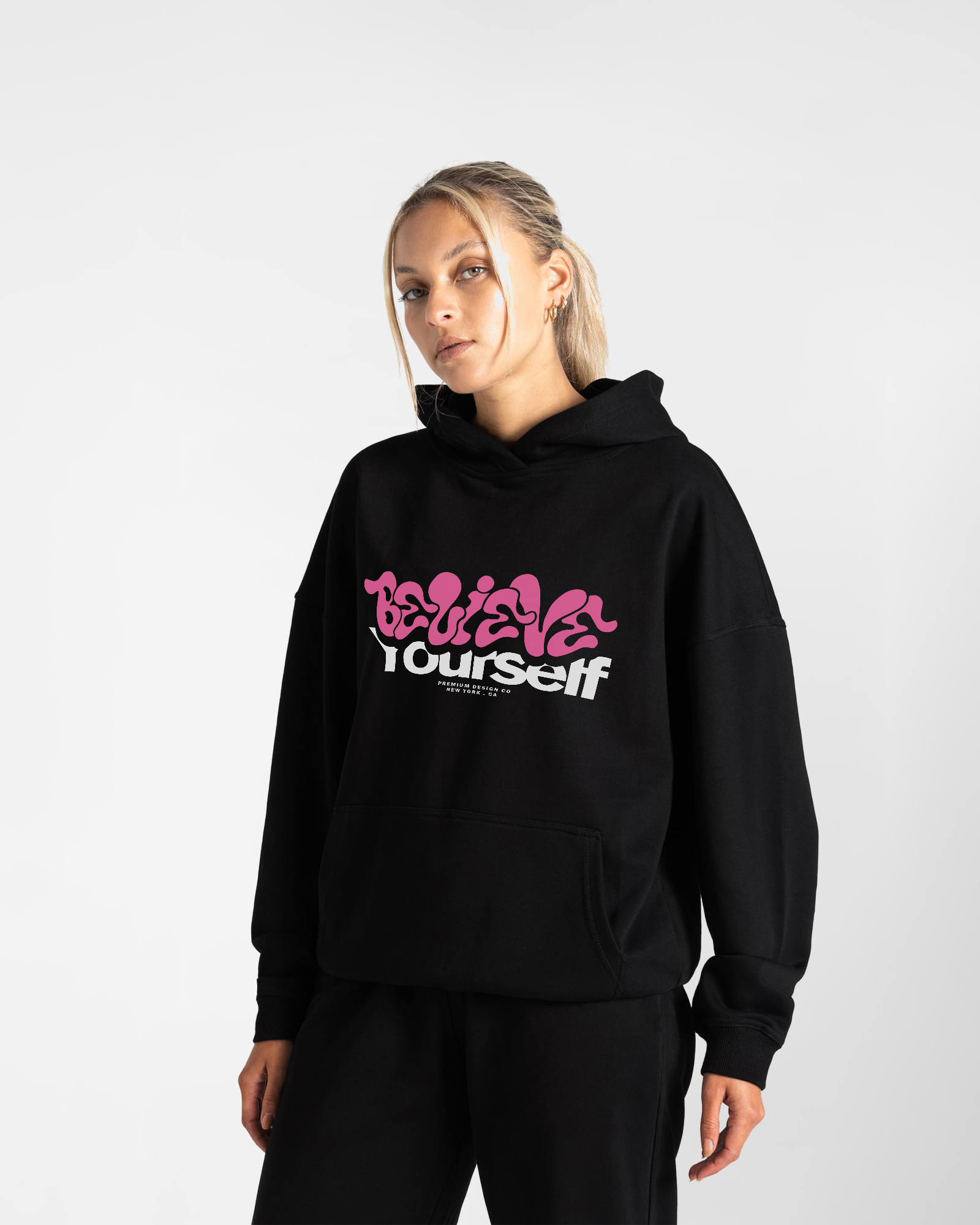 Believe Yourself Black Hoodie