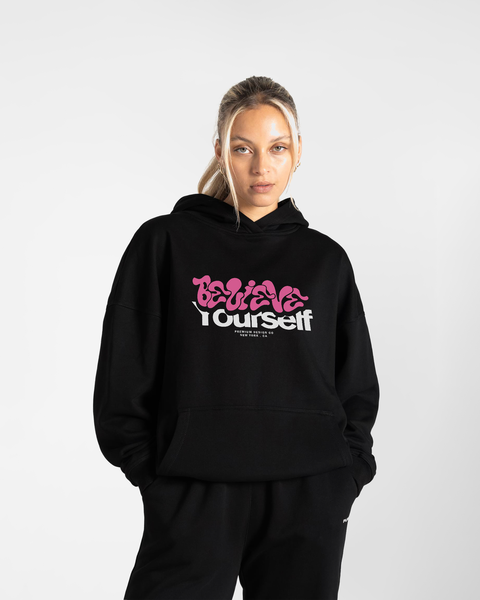 Believe Yourself Black Hoodie