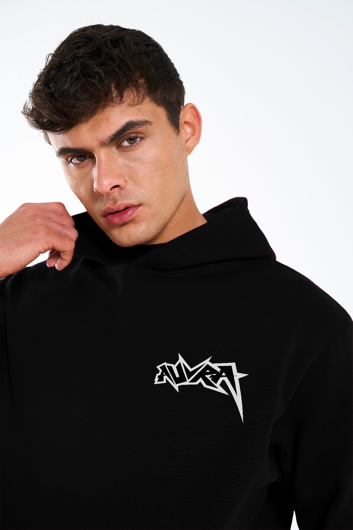 AuVra Sleek Black Hoodie