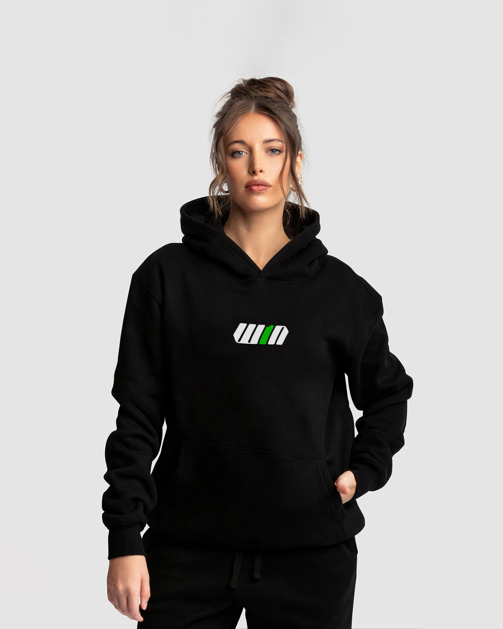 Win time Black Overhead Hoodie
