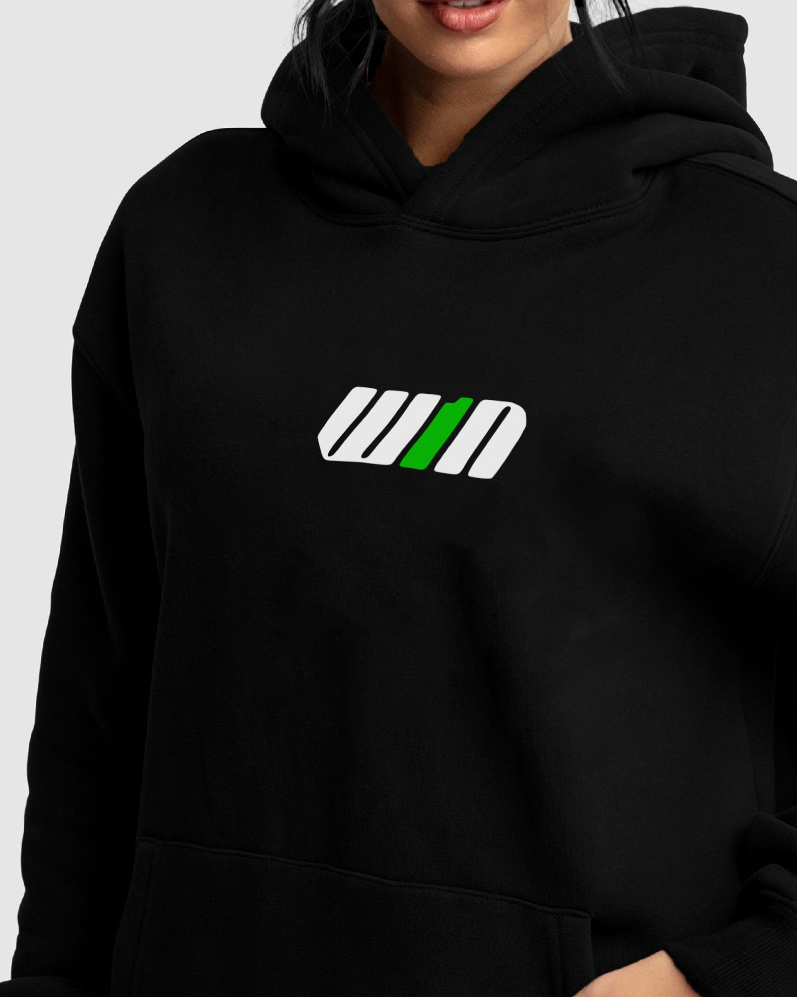 Win time Black Overhead Hoodie