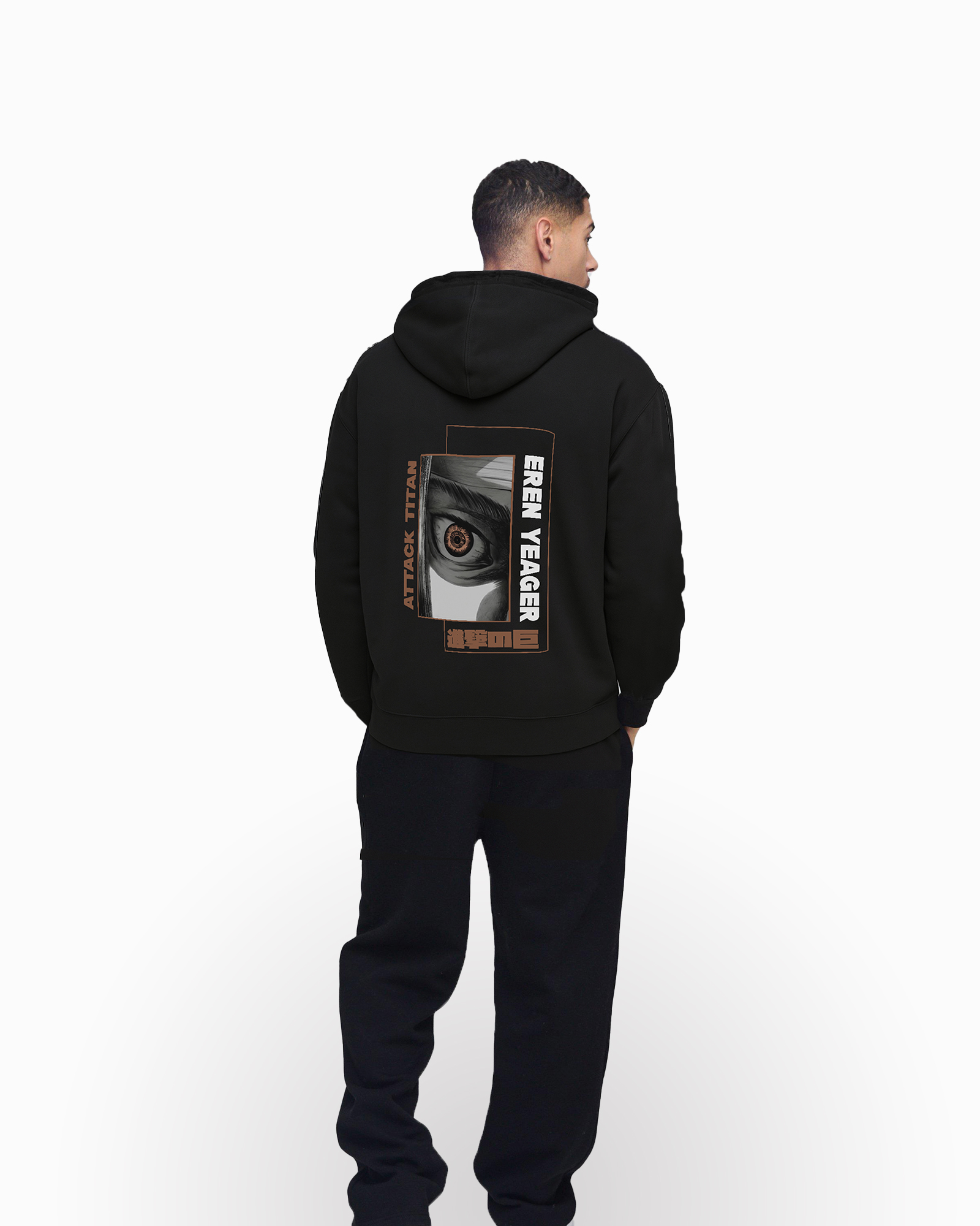 Eren Yeager Tatakae Black Hoodie